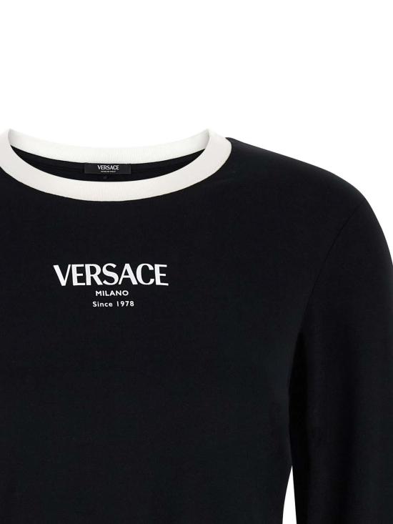 26SS 베르사체 반팔 티셔츠 10228871A166852B020 Black - VERSACE