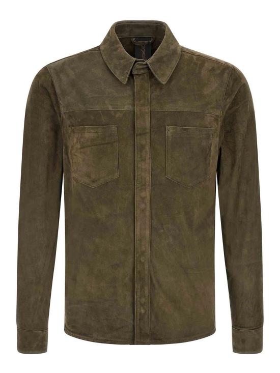 26SS 조르지오 브라토 긴팔 셔츠 GU26S9812CMSOSWAMP Green