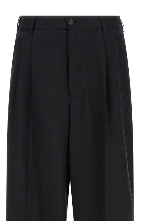 26SS 마리아노 스트레이트 팬츠 MGSS26PA020736103 Black - MAGLIANO