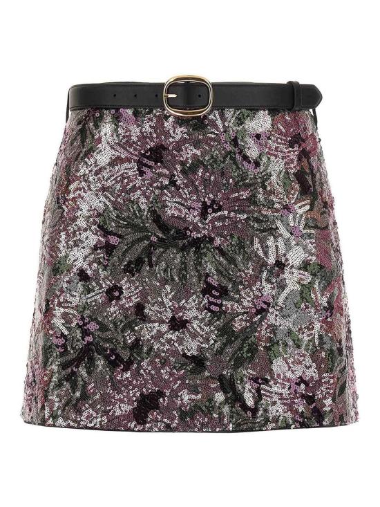 26SS 셀프 포트레이트 숏 원피스 RS26075SKMULTI Nude Neutrals