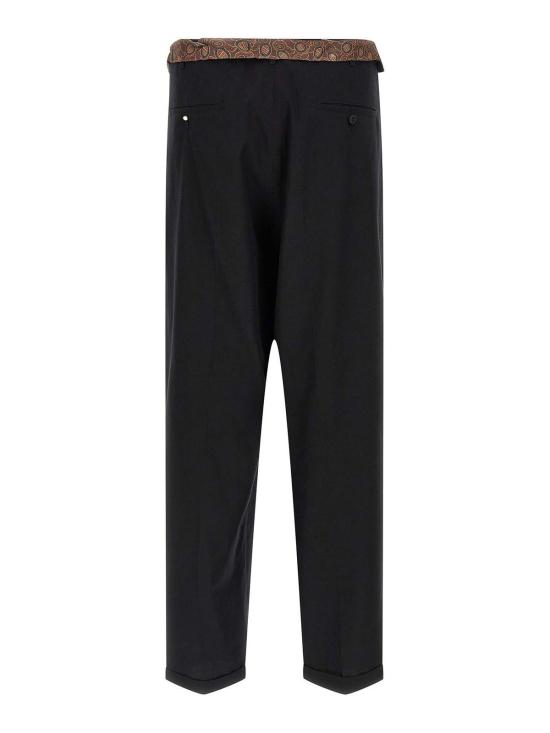 26SS 마리아노 스트레이트 팬츠 MGSS26PA050126086 Black - MAGLIANO