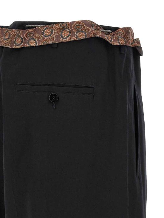 26SS 마리아노 스트레이트 팬츠 MGSS26PA050126086 Black - MAGLIANO