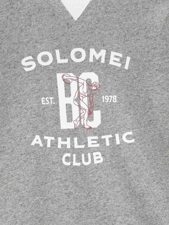 26SS 브루넬로 쿠치넬리 반팔 티셔츠 MR8313378GCDH41 Grey - BRUNELLO CUCINELLI