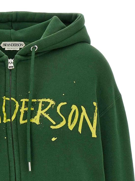 26SS JW앤더슨 스웨터 JW0273PG1901500 Green - JW ANDERSON