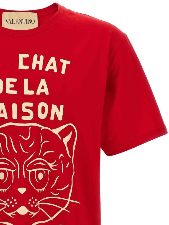 25FW 발렌티노 가라바니 반팔 티셔츠 V3MG16PB32BR3 Red - VALENTINO GARAVANI