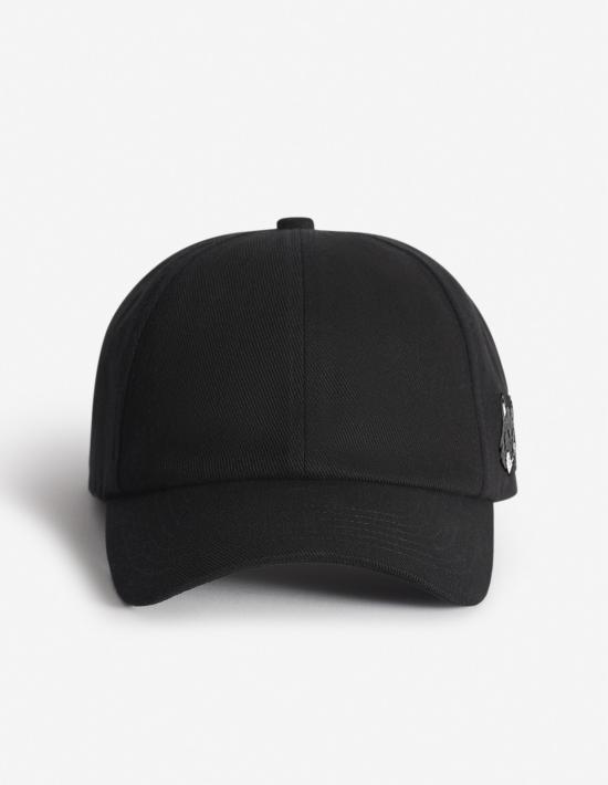 26SS 메종키츠네 더블 볼드 폭스 헤드 캡 OM611CFWW0096 P190 ANTHRACITE - MAISON KITSUNE