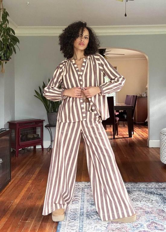  Ace & Jig 스트레이트 팬츠 에이스 & 지그 퀸비 팬트 크레타