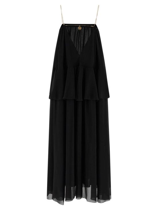  끌로에 롱 원피스 실크 드레스 블랙 - CHLOE