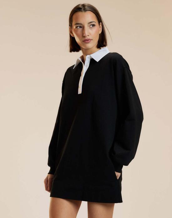  신시아 로리 숏 원피스 신시아 로울리 아디 럭비 드레스 블랙 - CYNTHIA ROWLEY