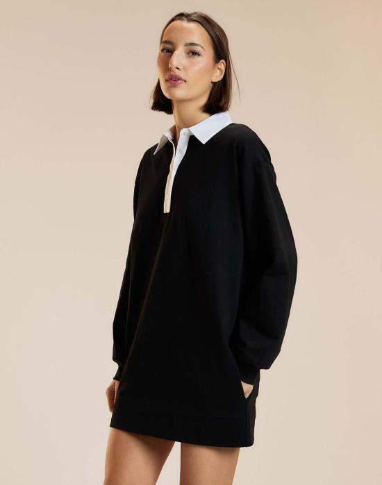  신시아 로리 숏 원피스 신시아 로울리 아디 럭비 드레스 블랙 - CYNTHIA ROWLEY