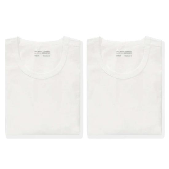  레이디 화이트 컴퍼니 반팔 티셔츠 레이디 화이트 코. Lw101 T 셔츠 2팩 티셔츠 - LADY WHITE CO.