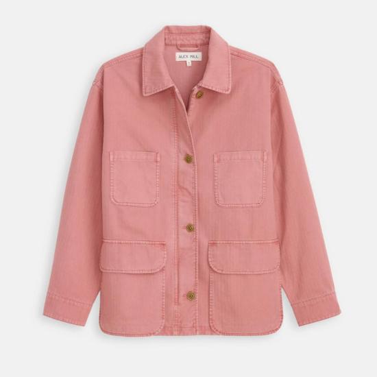  알렉스 밀 자켓 페인터 재킷 헤링본 애쉬 로즈 색상 - ALEX MILL