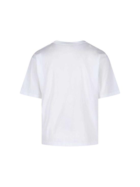  마르니 반팔 티셔츠 마니 애니멀 알파벳 로고 티셔츠 화이트 - MARNI