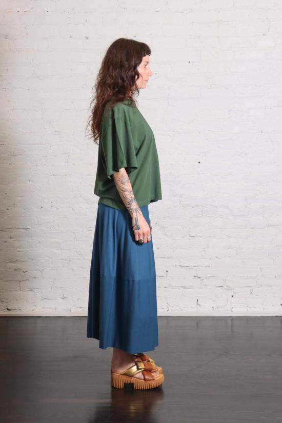  라보아트 미디 스커트 Labo.Art Cobi 저지 + 우븐 스커트 - LABO.ART