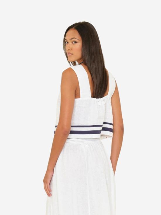  시레나 민소매 티셔츠 레니 탑 화이트 - XIRENA