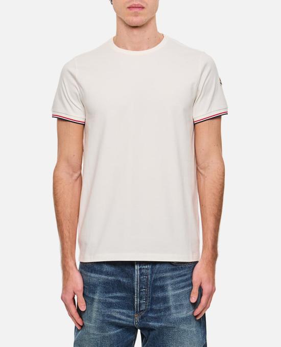  몽클레어 반팔 티셔츠 몽클레르 티셔츠 화이트