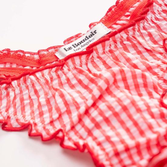  Le Boudoir Los Angeles 팬티 Leboudoirlosangeles La Gaby Vichy Tanga  코랄 - OTHER BRANDS