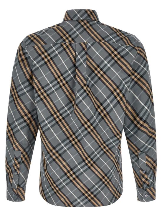  버버리 긴팔 셔츠 로버트 셔츠 멀티컬러 - BURBERRY