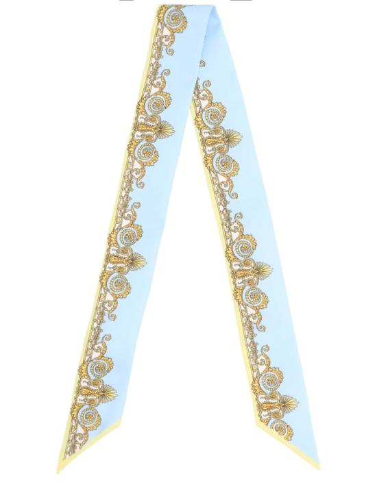  베르사체 머플러/스카프 프린트 스카프 베이비 블루