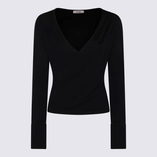  막스마라 스웨터 캐시미어 탱크탑 블루