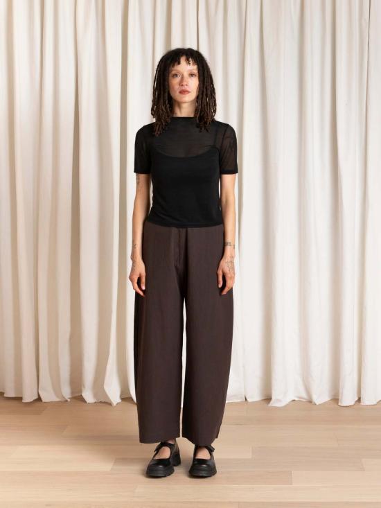  알리 골든 스트레이트 팬츠 스프링 루즈 배럴 팬츠 - ALI GOLDEN