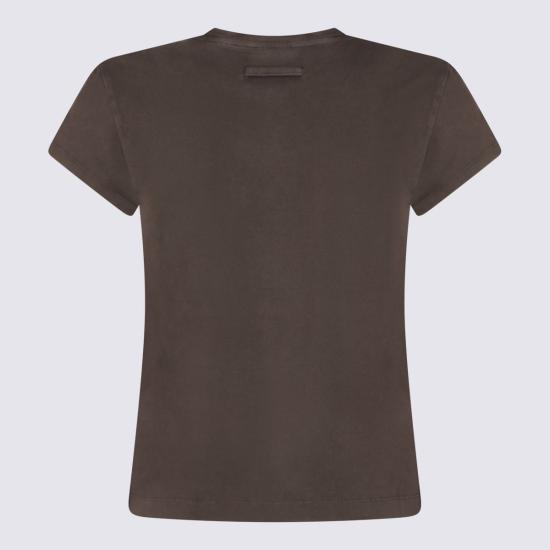  장 폴 고티에 반팔 티셔츠 코튼 티셔츠 다크 그레이 - JEAN PAUL GAULTIER