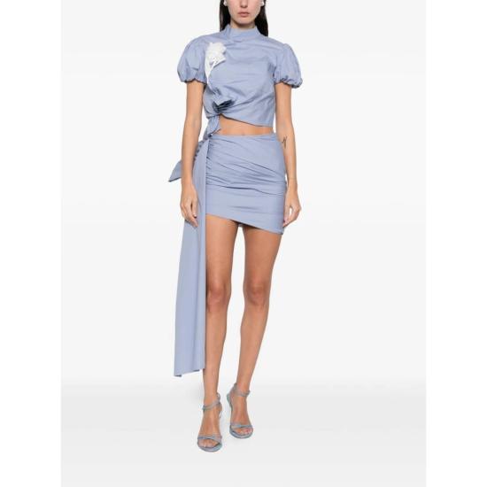  셀프 포트레이트 숏 스커트 블루 - SELF PORTRAIT