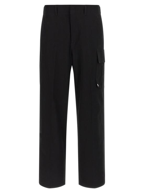  펜디 치노 팬츠 개버딘 팬츠 블랙