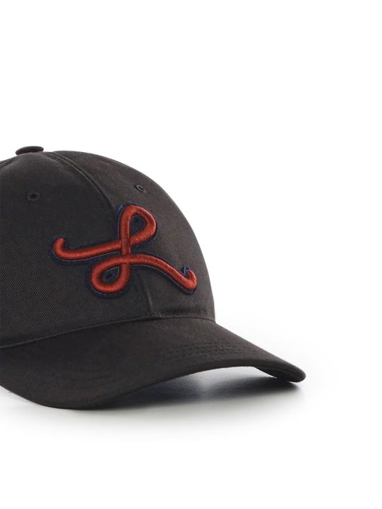  로에베 모자 코튼 햇 (L 아플리케 장식, 블랙) - LOEWE