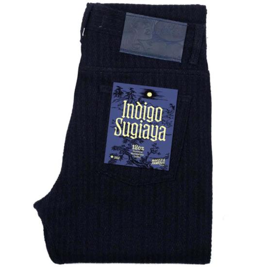  네이키드 & 페이머스 스트레이트 팬츠 네이키드 앤 페이머스 위어드 가이 인디고 스기아야 진 인디고