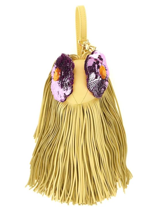  펜디 키링 백 버그 참 옐로우