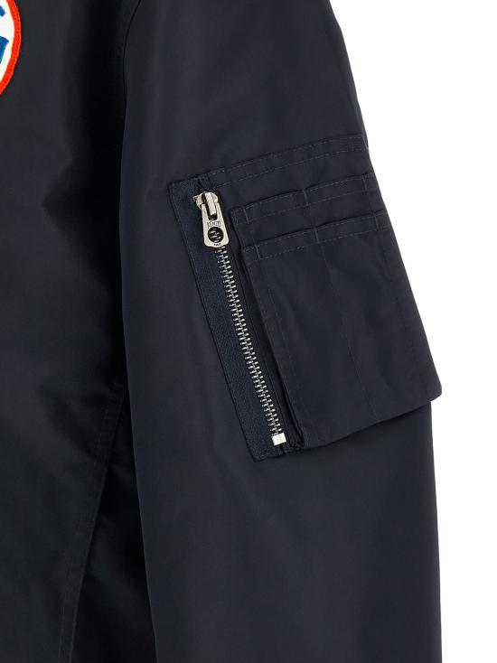  겐조 봄버 자켓 배지 칼라리스 봄버 재킷 블루 - KENZO