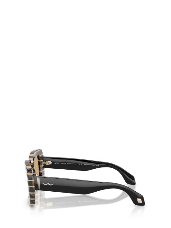 26FW 조르지오 아르마니 선글라스 AR8241U 622673 THIN STRIPED BLACK GOLD - GIORGIO ARMANI