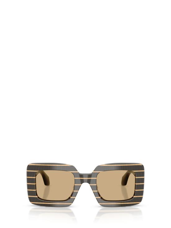26FW 조르지오 아르마니 선글라스 AR8241U 622673 THIN STRIPED BLACK GOLD