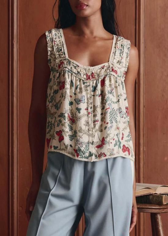  더 그레이트 민소매 티셔츠 위대한 빅토리아 시대 탱크탑 나비 - THE GREAT