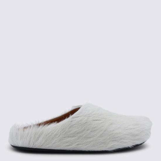  마르니 샌들 가죽  화이트