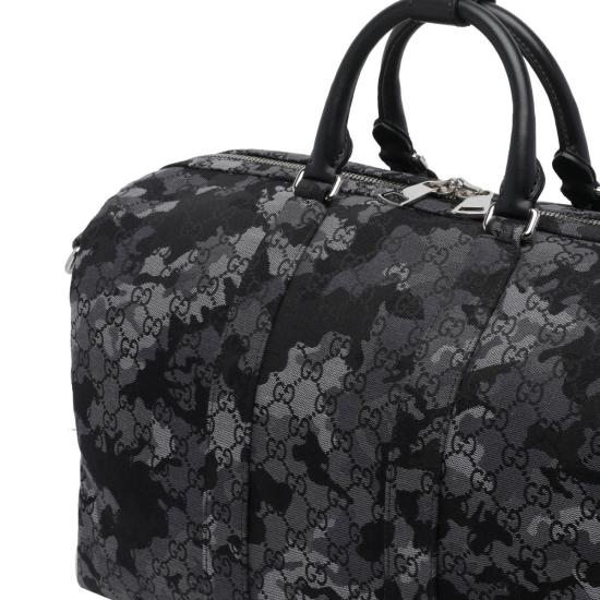 구찌 더플백 라지 GG 로고  블랙 - GUCCI