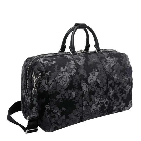  구찌 더플백 라지 GG 로고  블랙 - GUCCI