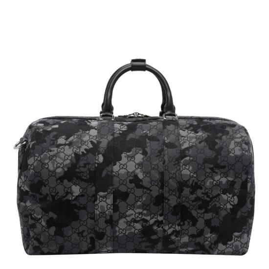  구찌 더플백 라지 GG 로고  블랙 - GUCCI