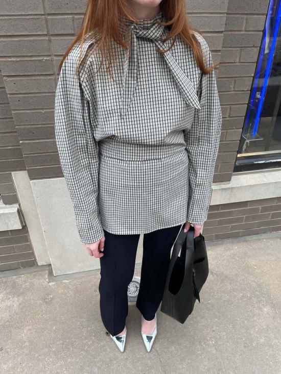  더 엔케이씨 스토어 숏 원피스 NKC 스토어 보니 타탄 미니 드레스/튜닉 - The NKC Store