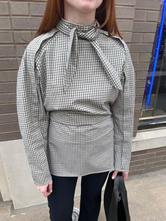  더 엔케이씨 스토어 숏 원피스 NKC 스토어 보니 타탄 미니 드레스/튜닉 - The NKC Store