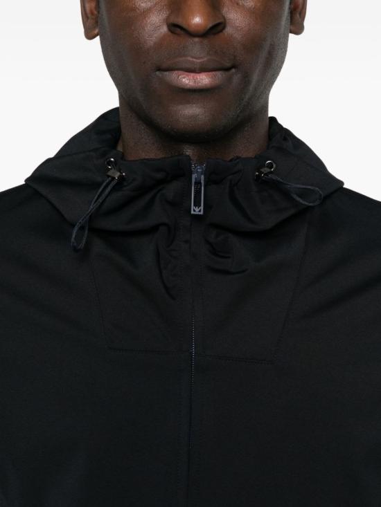  엠포리오 아르마니 자켓 나일론 후드 재킷 블루 - EMPORIO ARMANI