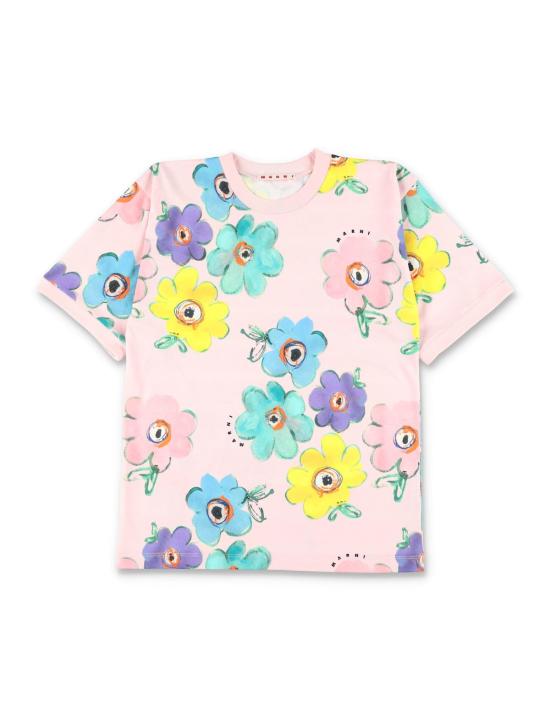  [키즈] 마르니 원피스 키즈  프린트 티셔츠 드레스 로즈