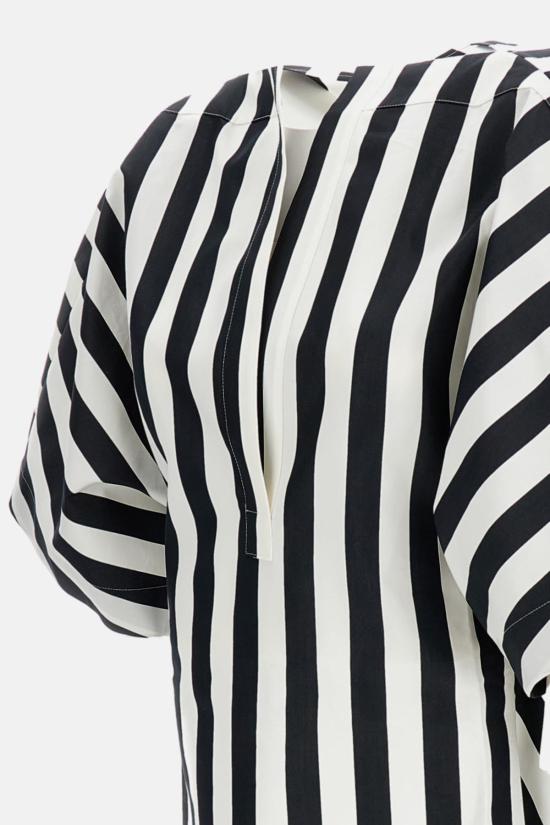  자크뮈스 숏 원피스 Jacquemus La Tunique 무아송 드레스 화이트/블랙 - JACQUEMUS