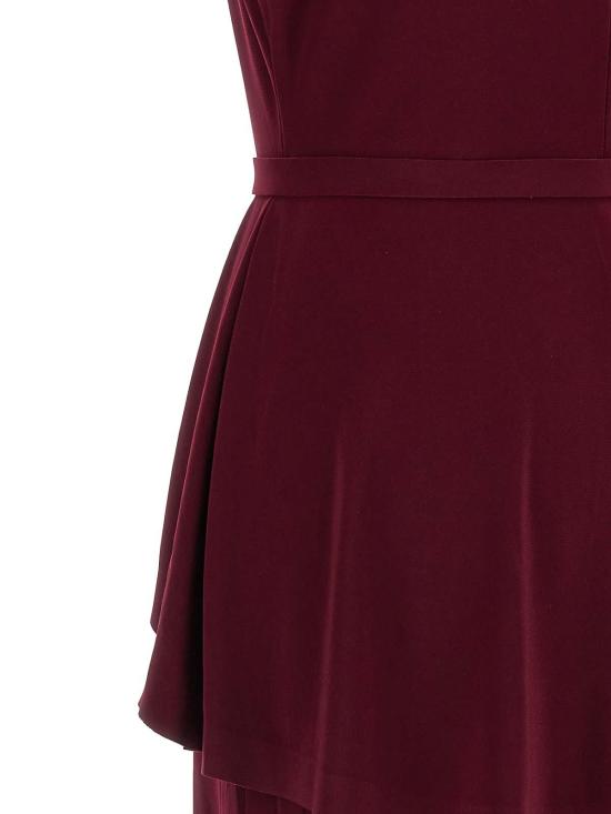 26SS 노마카말리 미디 스커트 KK4253PLS39043 Dark Red - NORMA KAMALI