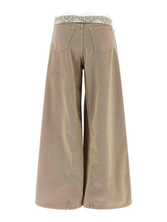 26SS 핑코 스트레이트 팬츠 106462A364C88 Beige - PINKO