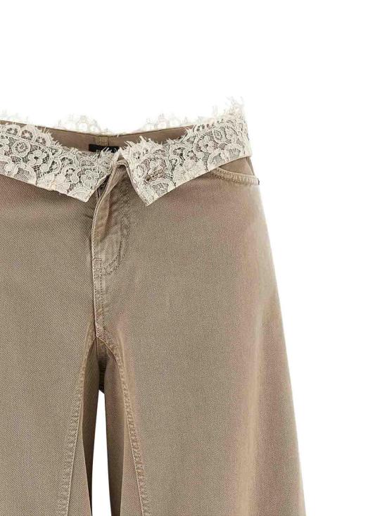 26SS 핑코 스트레이트 팬츠 106462A364C88 Beige - PINKO