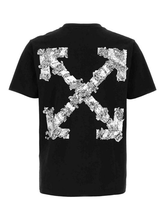 26SS 오프화이트 헤럴딕 에로우 슬림 티셔츠 OMAA027S26JER0070001 Black - OFF WHITE