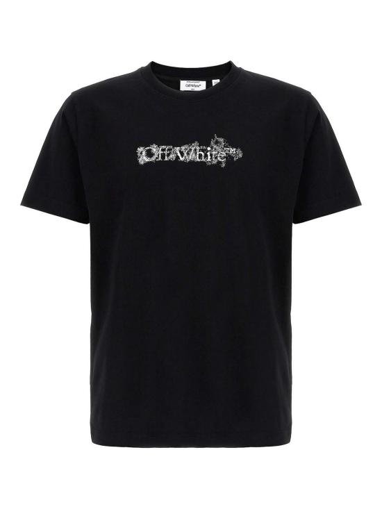 26SS 오프화이트 헤럴딕 에로우 슬림 티셔츠 OMAA027S26JER0070001 Black