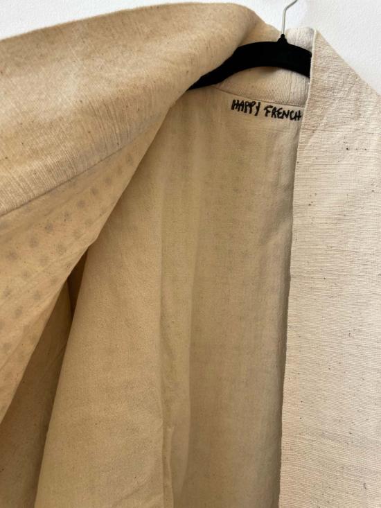  해피 프렌치 갱 코트 블랙 도트 화이트 - HAPPY FRENCH GANG